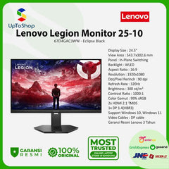 Monitor Lenovo Legion 25-10 24.5 pulgadas IPS FHD 320Hz