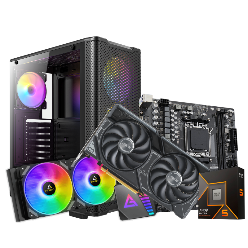 PC Gaming Smart Builds | Ryzen 5 8400F | GeForce RTX 5060 Ti | 32GB DDR5 | 1TB SSD