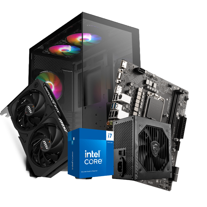 PC Gaming Smart Builds | Intel Core i7-14700F | GeForce RTX 5060 | 32GB DDR5 | 1TB SSD