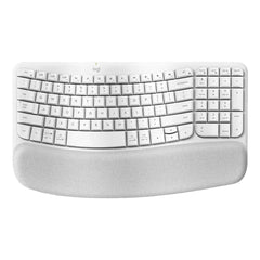 Teclado Ergonómico Logitech Wave Keys | Español | Inalámbrico | Blanco
