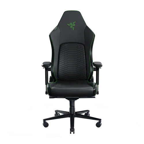 Silla Gaming Razer Iskur V2 X | Soporte Lumbar Integrado | Tela Transpirable | Reclinación 152° | Negro/Verde