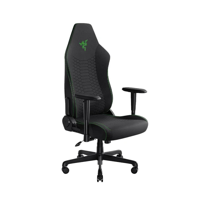 Silla Gaming Razer Iskur V2 X | Soporte Lumbar Integrado | Tela Transpirable | Reclinación 152° | Negro/Verde