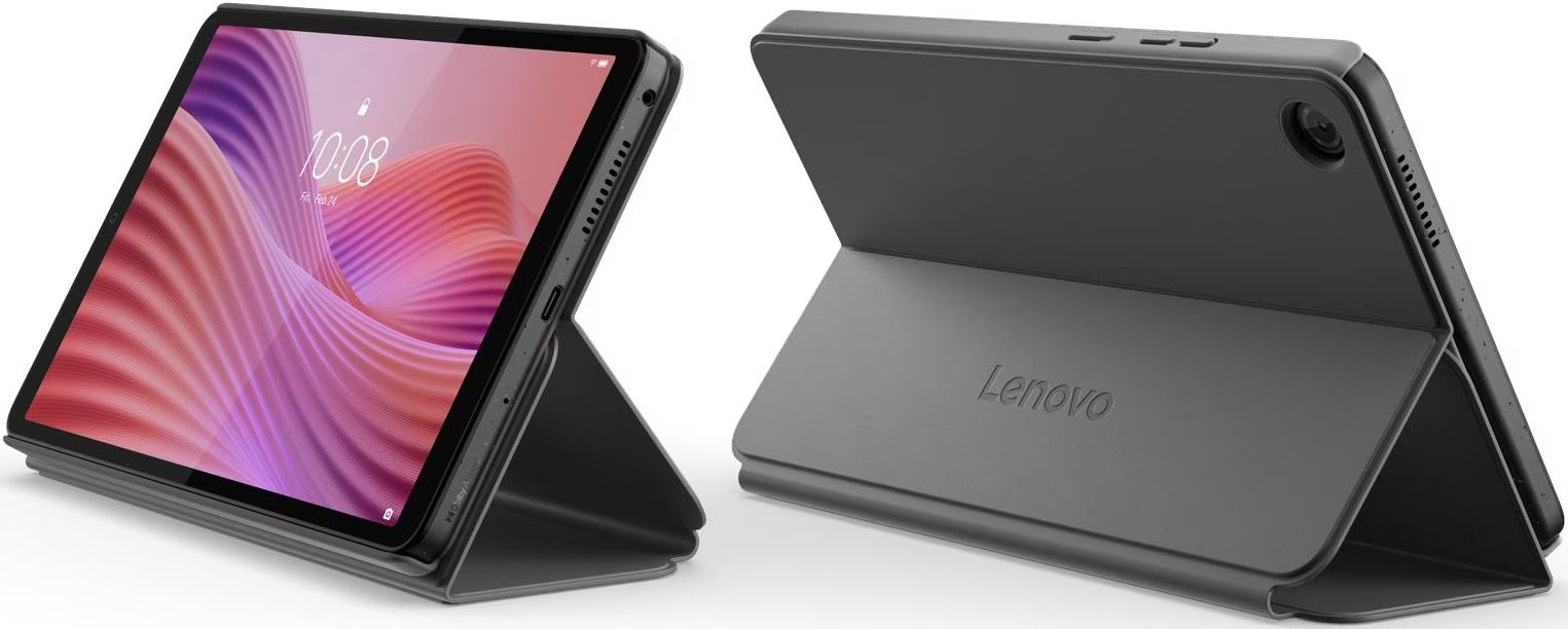 Lenovo Tab One 8.7 Luna Grey con Folio Case
