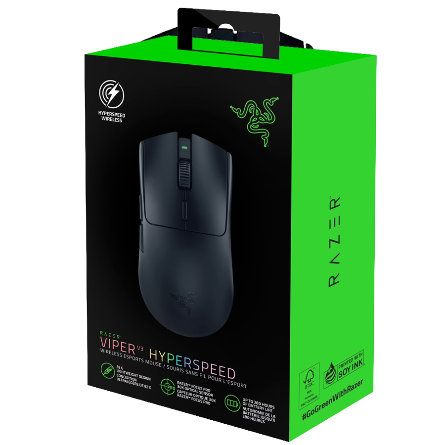 Mouse Razer Viper V3 HyperSpeed | Inalámbrico | Gaming | Sensor óptico